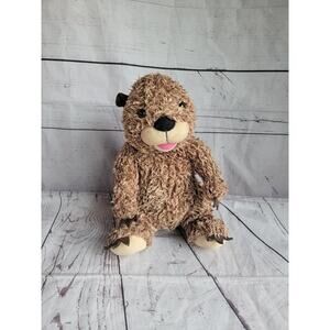 Build A Bear Beaver Plush Stuffed Animal 14in Long Brown Fur Sits Up BABWS